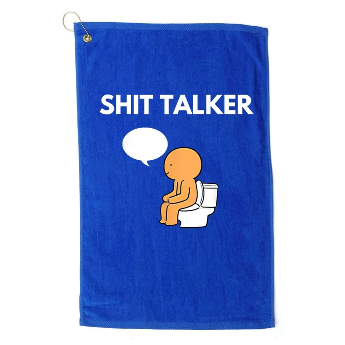 Shit Talker Funny Platinum Collection Golf Towel