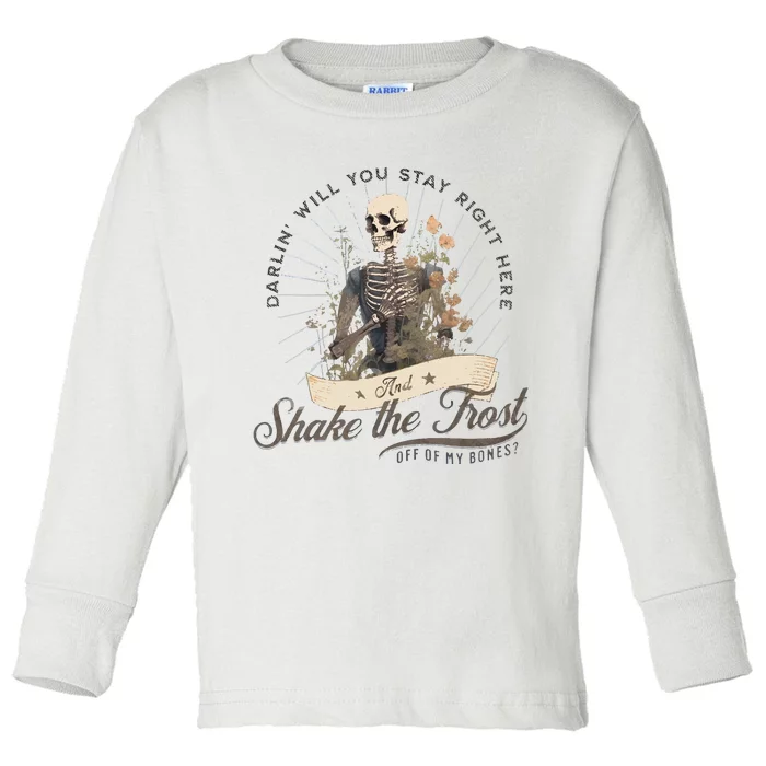 Shake The Frost Country Music Toddler Long Sleeve Shirt