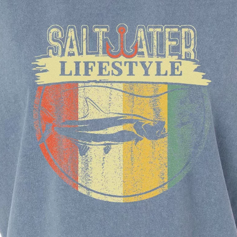 Saltwater Tarpon Fishing Sport Game Fish Lover Fisherman Garment-Dyed Women's Muscle Tee