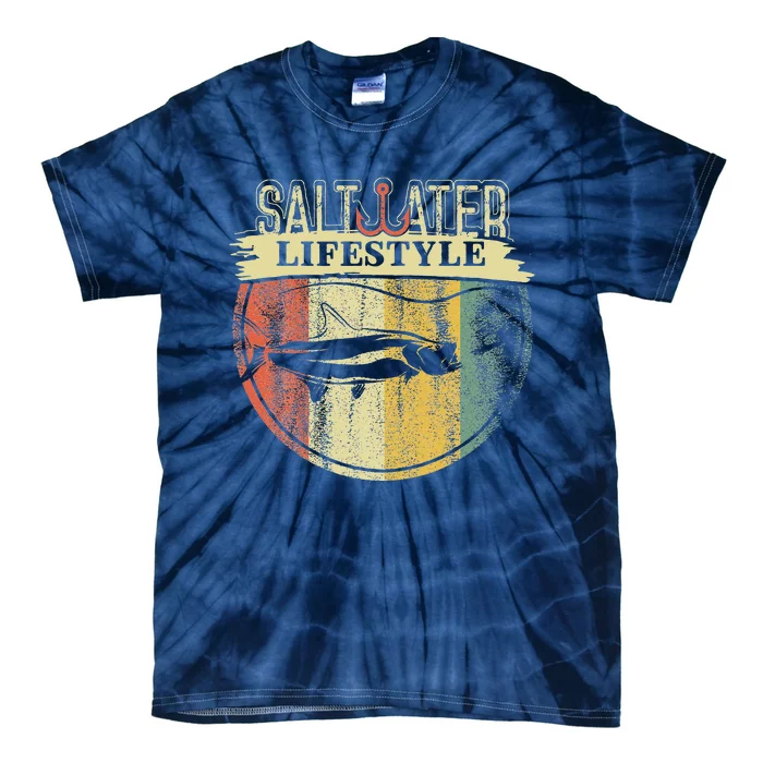 Saltwater Tarpon Fishing Sport Game Fish Lover Fisherman Tie-Dye T-Shirt