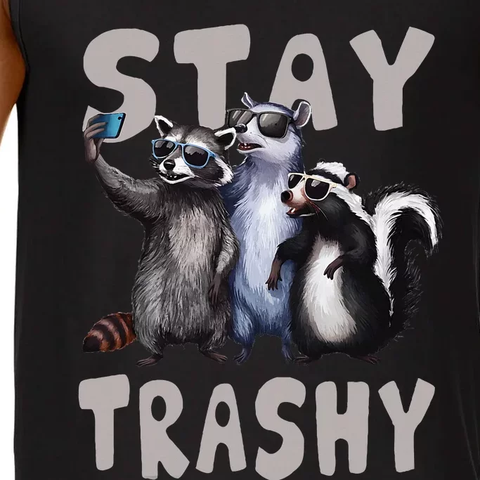 Stay Trashy Funny Raccoon Opossum Skunk Comfort Colors® Tank Top