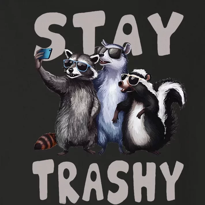 Stay Trashy Funny Raccoon Opossum Skunk Toddler Long Sleeve Shirt