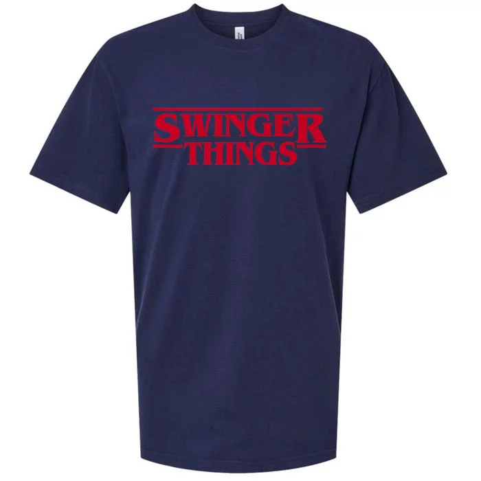 Swinger Things Funny Swingers Sueded Cloud Jersey T-Shirt