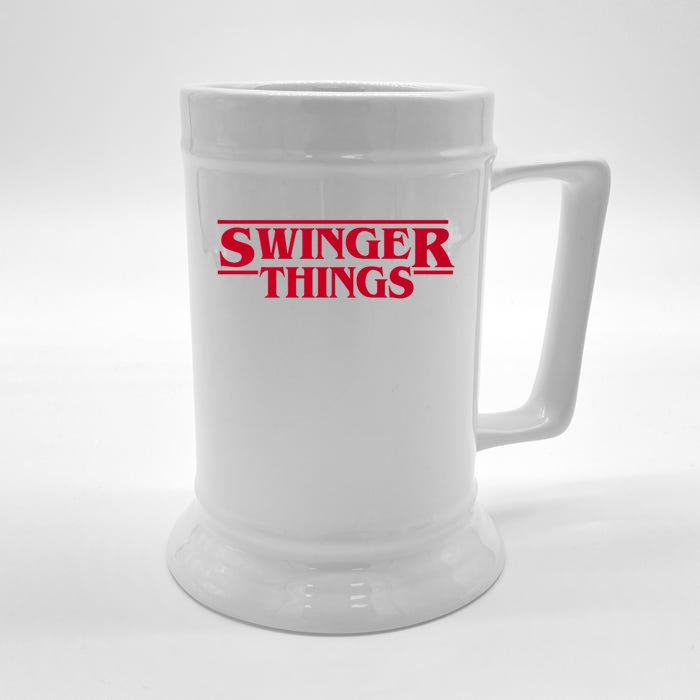 Swinger Things Funny Swingers Front & Back Beer Stein