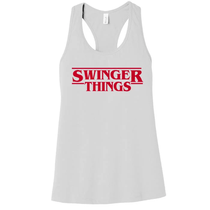 Swinger Things Funny Swingers Women's Racerback Tank