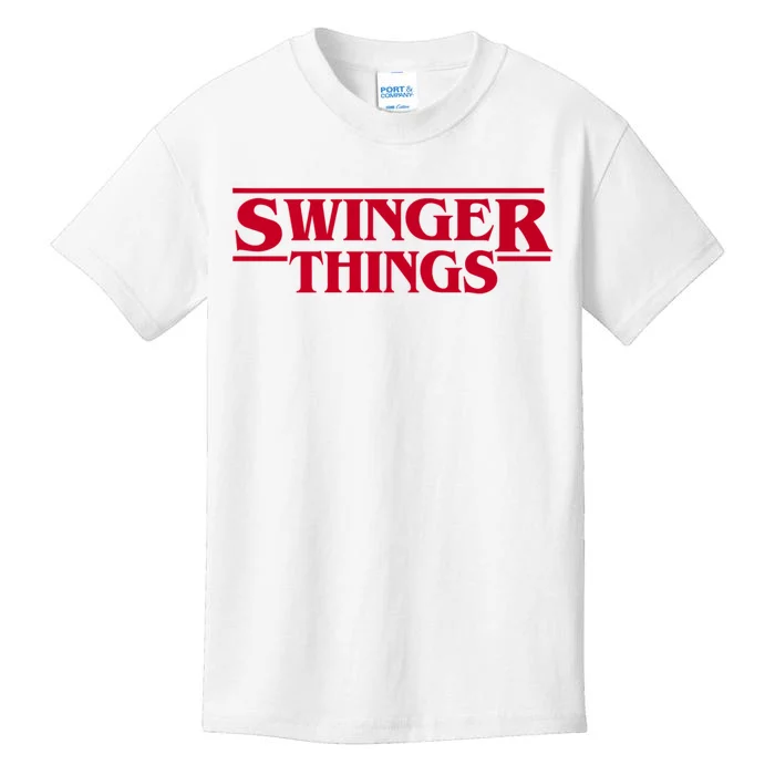 Swinger Things Funny Swingers Kids T-Shirt