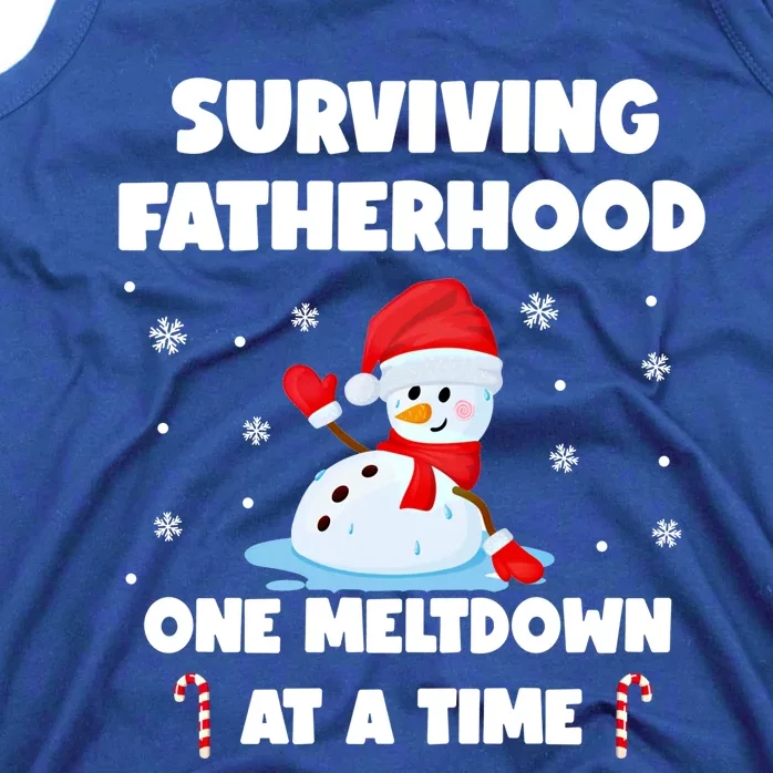 Surviving The Fatherhood Life One Meltdown At A Time Gift Tank Top