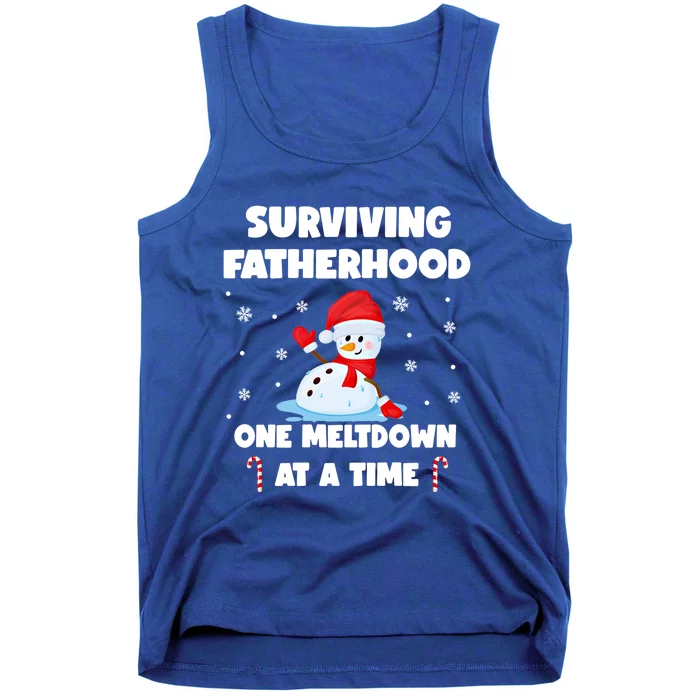 Surviving The Fatherhood Life One Meltdown At A Time Gift Tank Top