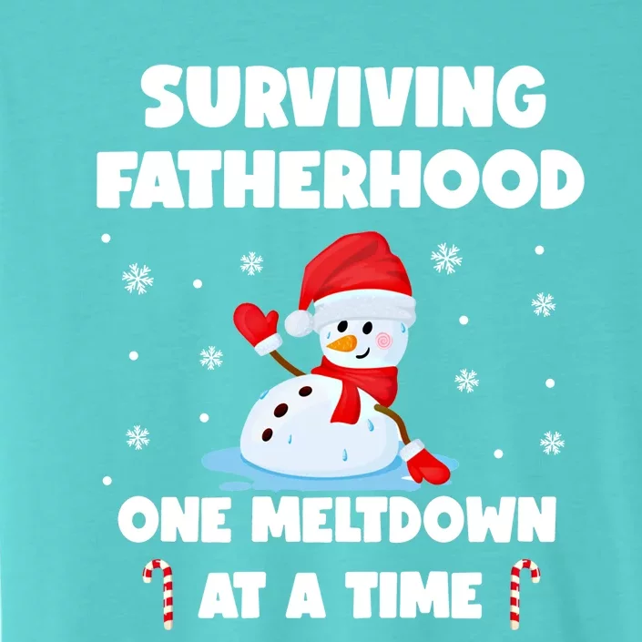 Surviving The Fatherhood Life One Meltdown At A Time Gift ChromaSoft Performance T-Shirt