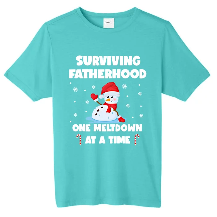 Surviving The Fatherhood Life One Meltdown At A Time Gift ChromaSoft Performance T-Shirt