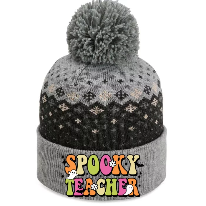 Spooky Teacher Festive Halloween Cute The Baniff Cuffed Pom Beanie