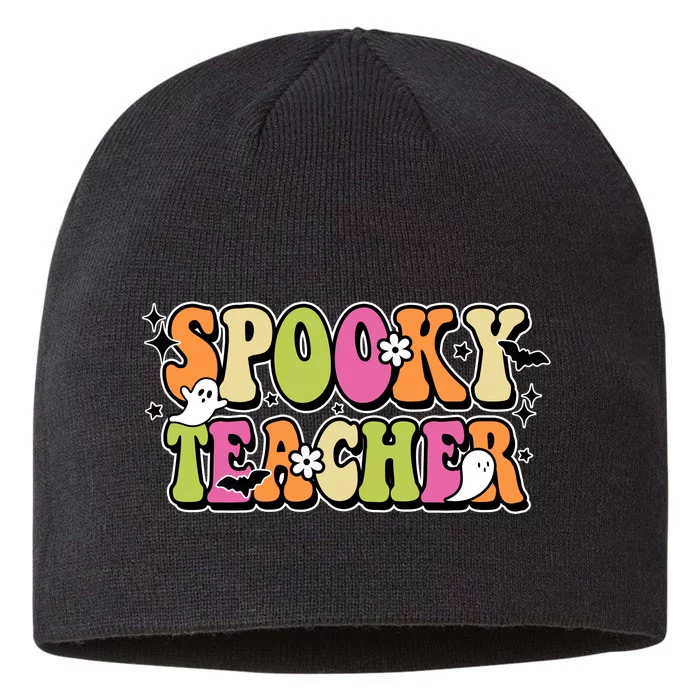 Spooky Teacher Festive Halloween Cute 8 1/2in Sustainable Knit Beanie