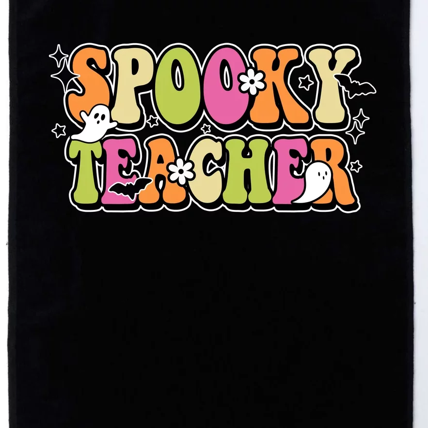 Spooky Teacher Festive Halloween Cute Platinum Collection Golf Towel