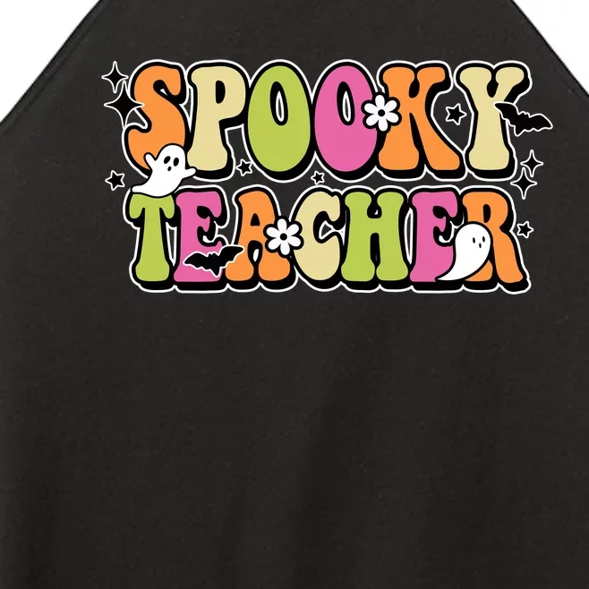 Spooky Teacher Festive Halloween Cute Women’s Perfect Tri Rocker Tank