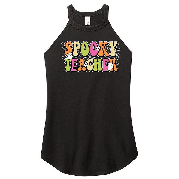 Spooky Teacher Festive Halloween Cute Women’s Perfect Tri Rocker Tank