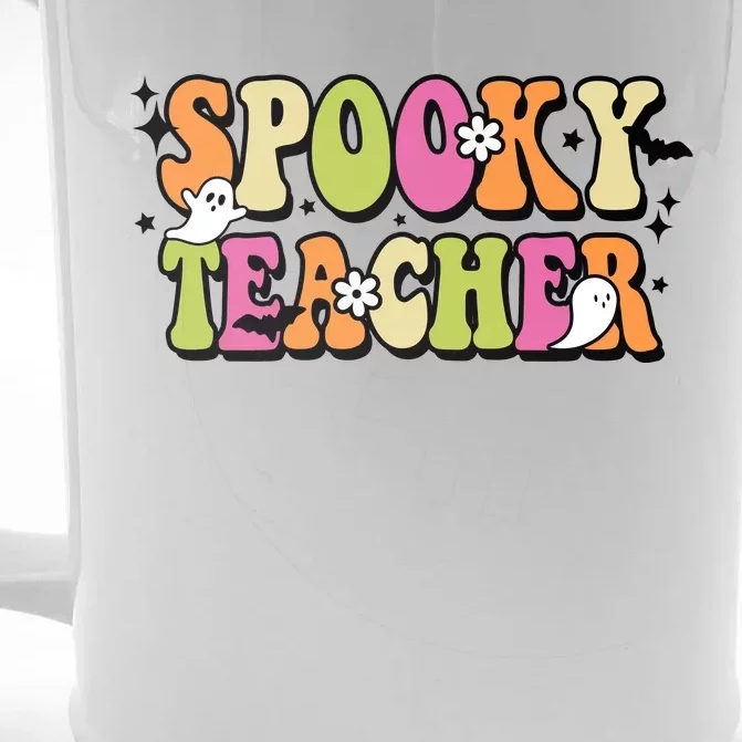 Spooky Teacher Festive Halloween Cute Front & Back Beer Stein