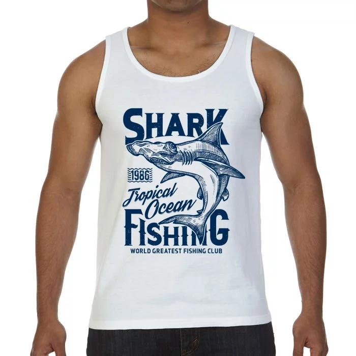 Shark Tropical Fishing World Greatest Fishing Club Comfort Colors® Tank Top