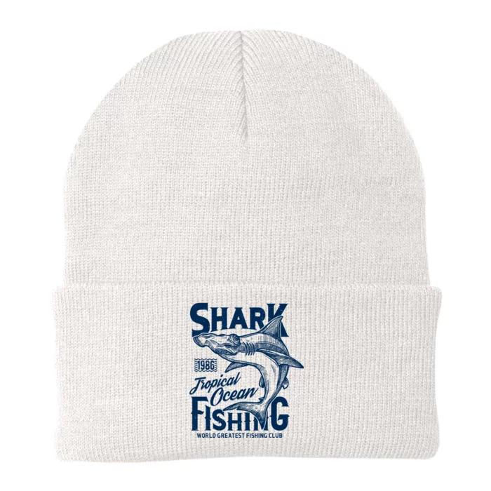 Shark Tropical Fishing World Greatest Fishing Club Knit Cap Winter Beanie