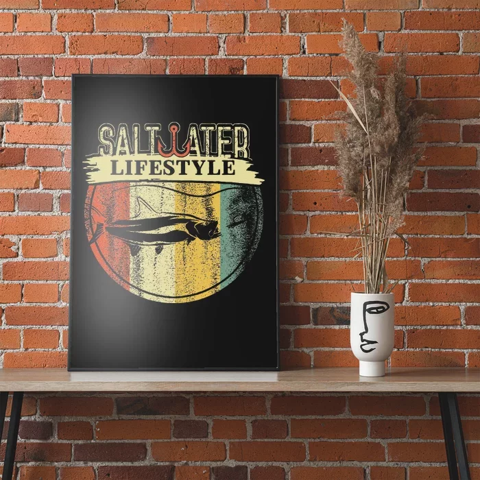 Saltwater Tarpon Fishing Sport Game Fish Lover Fisherman Poster