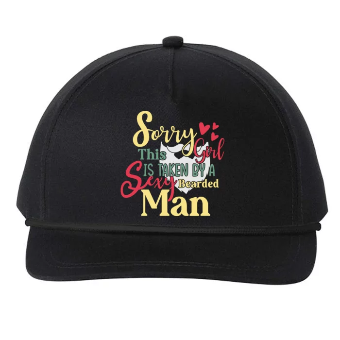 Sorry This Girl Is Taken Sexy Bearded Snapback Five-Panel Rope Hat