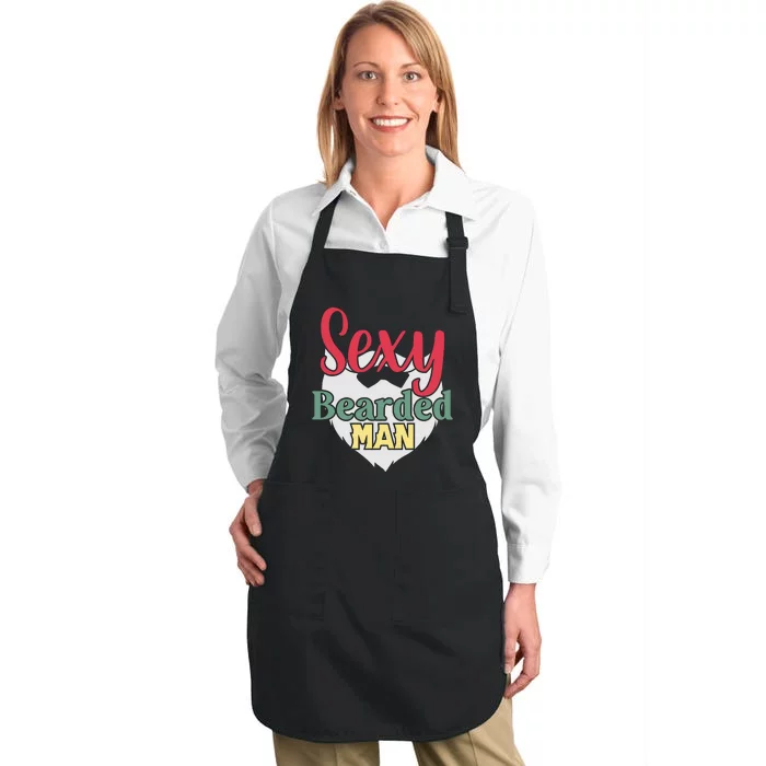 Sorry This Girl Is Taken Sexy Bearded Full-Length Apron With Pocket