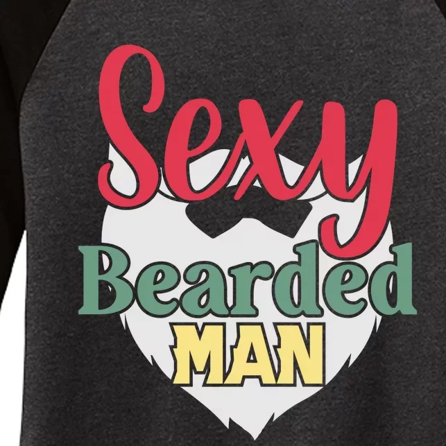 Sorry This Girl Is Taken Sexy Bearded Women's Tri-Blend 3/4-Sleeve Raglan Shirt