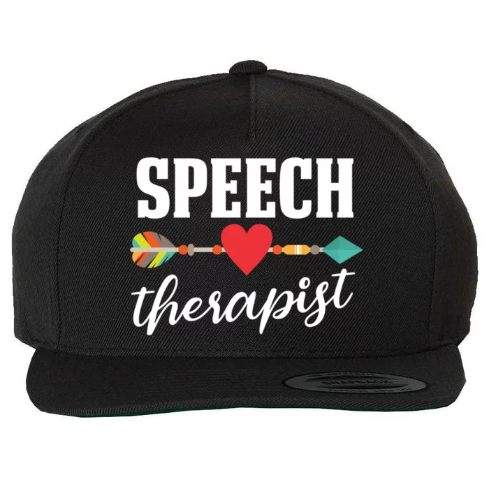 Speech Therapist Gift Speech Language Therapy Pathologist Cool Gift Wool Snapback Cap