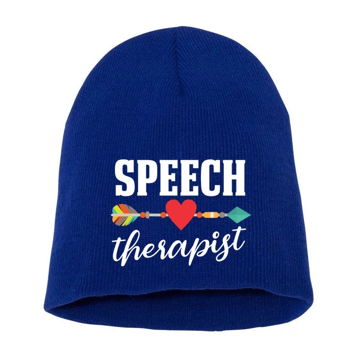 Speech Therapist Gift Speech Language Therapy Pathologist Cool Gift Short Acrylic Beanie