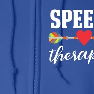 Speech Therapist Gift Speech Language Therapy Pathologist Cool Gift Full Zip Hoodie