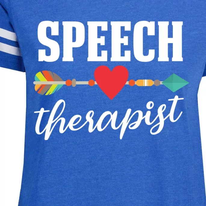 Speech Therapist Gift Speech Language Therapy Pathologist Cool Gift Enza Ladies Jersey Football T-Shirt