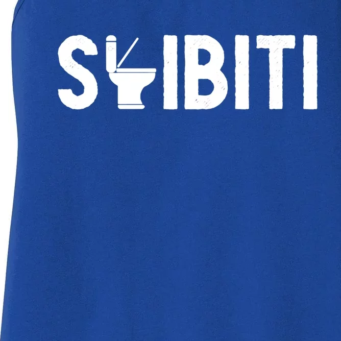 Skibiti Toilet Gen Alpha Slang Meme Skibiti Ohio Rizzler Women's Racerback Tank