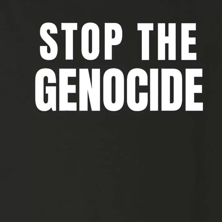 Stop The Genocide Toddler Long Sleeve Shirt