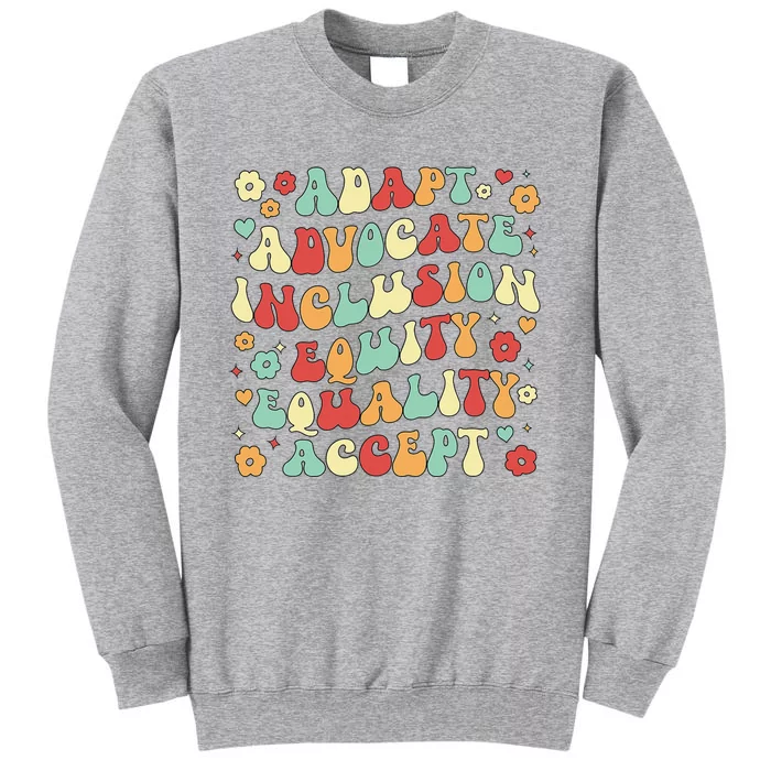 SPED Teacher Groovy Special Education Teacher Tall Sweatshirt