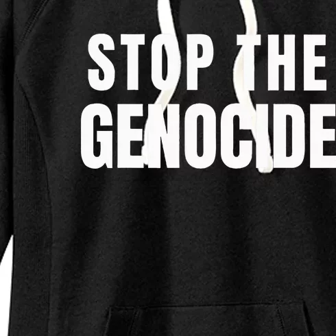 Stop The Genocide Women's Fleece Hoodie