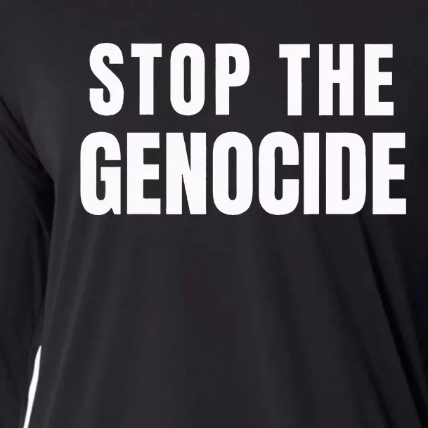 Stop The Genocide Cooling Performance Long Sleeve Crew