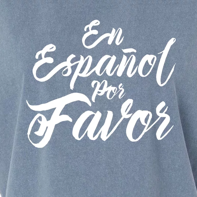 Spanish Teacher Gifts Maestra En Espanol Por Favor Garment-Dyed Women's Muscle Tee