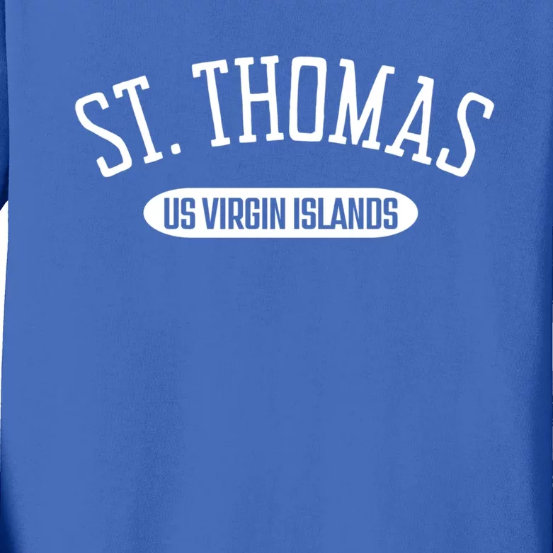 St Thomas Gift Classic Style St Thomas Us Virgin Islands Gift Kids Long Sleeve Shirt