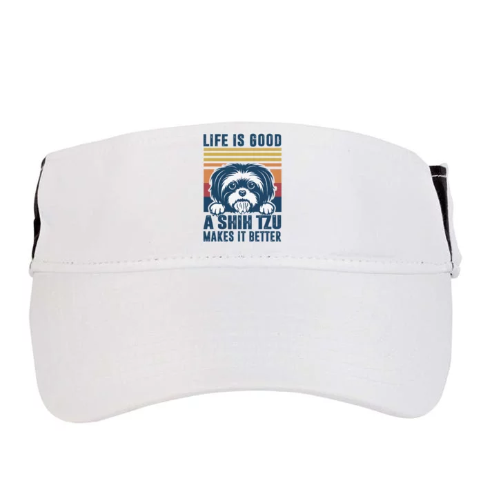 Shih Tzu Gifts For Shitzu Dog Mom Dad Shih Tzu Adult Drive Performance Visor