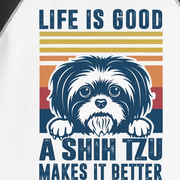 Shih Tzu Gifts For Shitzu Dog Mom Dad Shih Tzu Toddler Fine Jersey T-Shirt