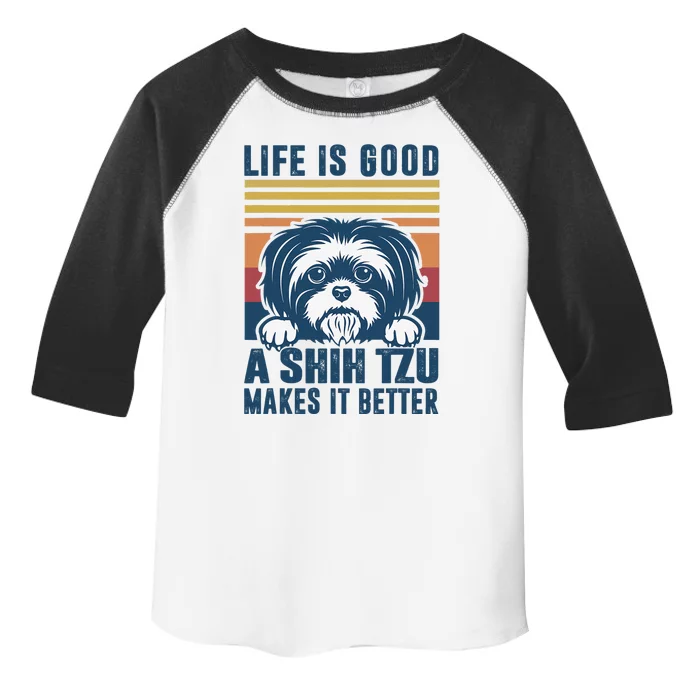 Shih Tzu Gifts For Shitzu Dog Mom Dad Shih Tzu Toddler Fine Jersey T-Shirt