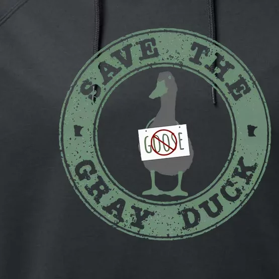 Save The Gray Duck Performance Fleece Hoodie