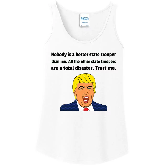 State Trooper Gift For State Trooper Funny Trump Ladies Essential Tank