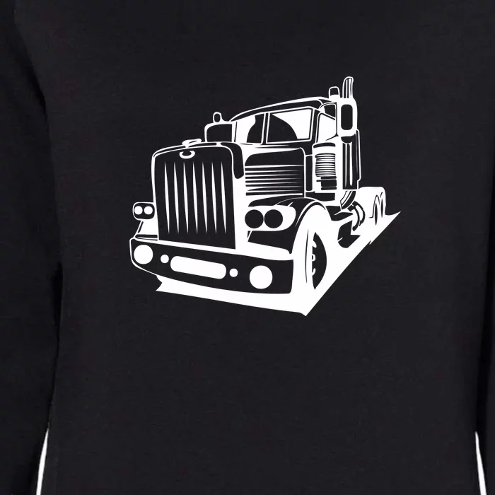 Semi Truck Gift For Truck Driver Womens California Wash Sweatshirt