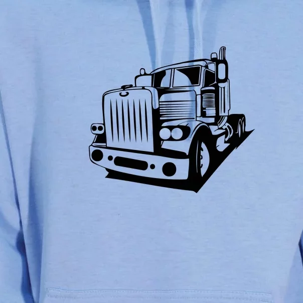 Semi Truck Gift For Truck Driver Unisex Surf Hoodie