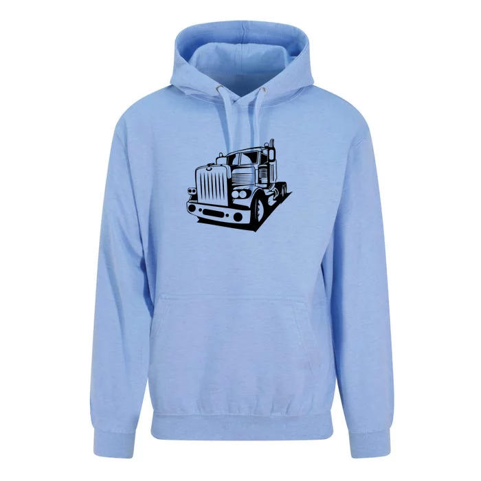 Semi Truck Gift For Truck Driver Unisex Surf Hoodie