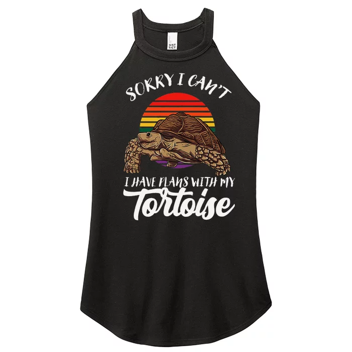 Sulcata Tortoise Gift I Love My African Spurred Tortoise Women’s Perfect Tri Rocker Tank