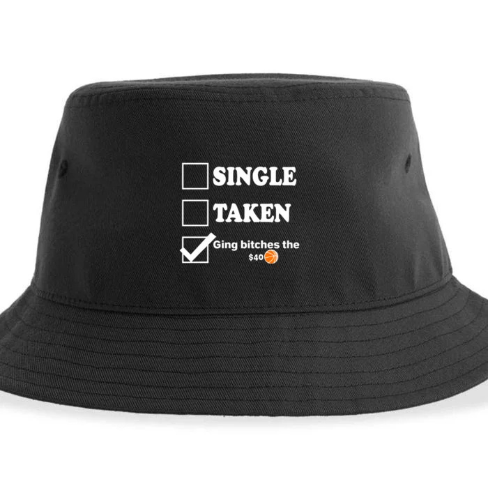 Single Taken Giving Bitches The $40 Sustainable Bucket Hat