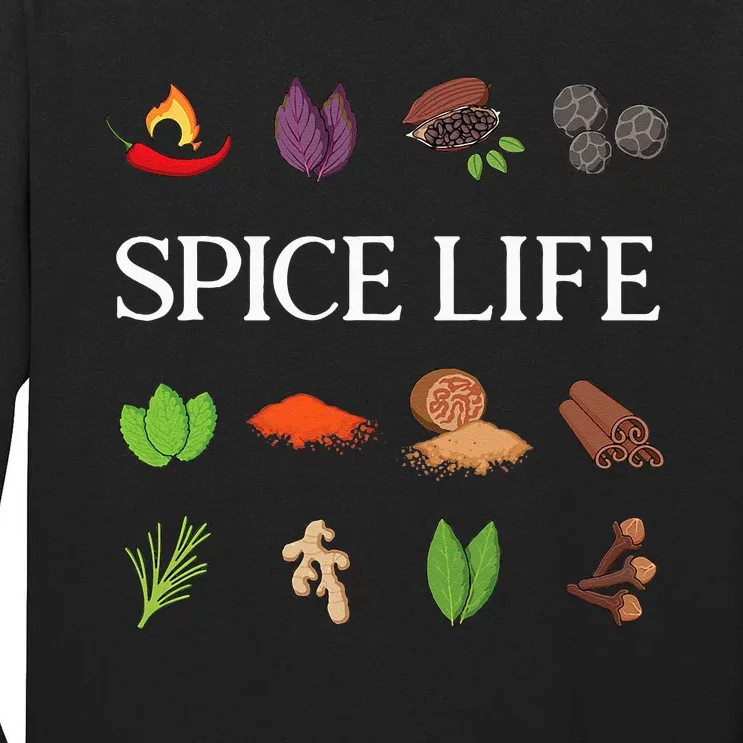 Spice Themed Gift For Cooks & Chefs Who Love To Cook Spices Tall Long Sleeve T-Shirt