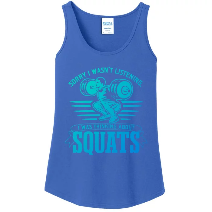 Strength Training Gym Powerlifting Squats Cool Gift Ladies Essential Tank