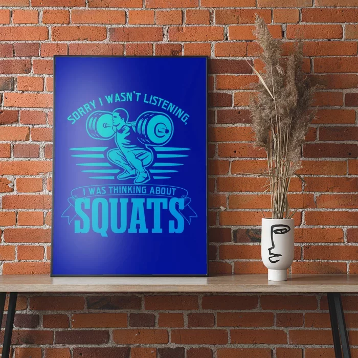 Strength Training Gym Powerlifting Squats Cool Gift Poster